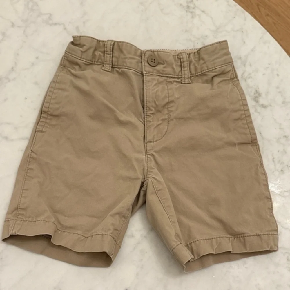 Gap Kids Boys Size 6 Khaki Chino Shorts Adjustable Waist Uniform